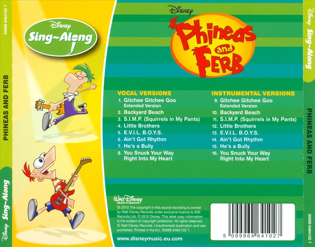 Disney Sing-Along: Phineas and Ferb cover art