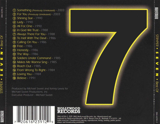 7: The Best of Stryper cover art