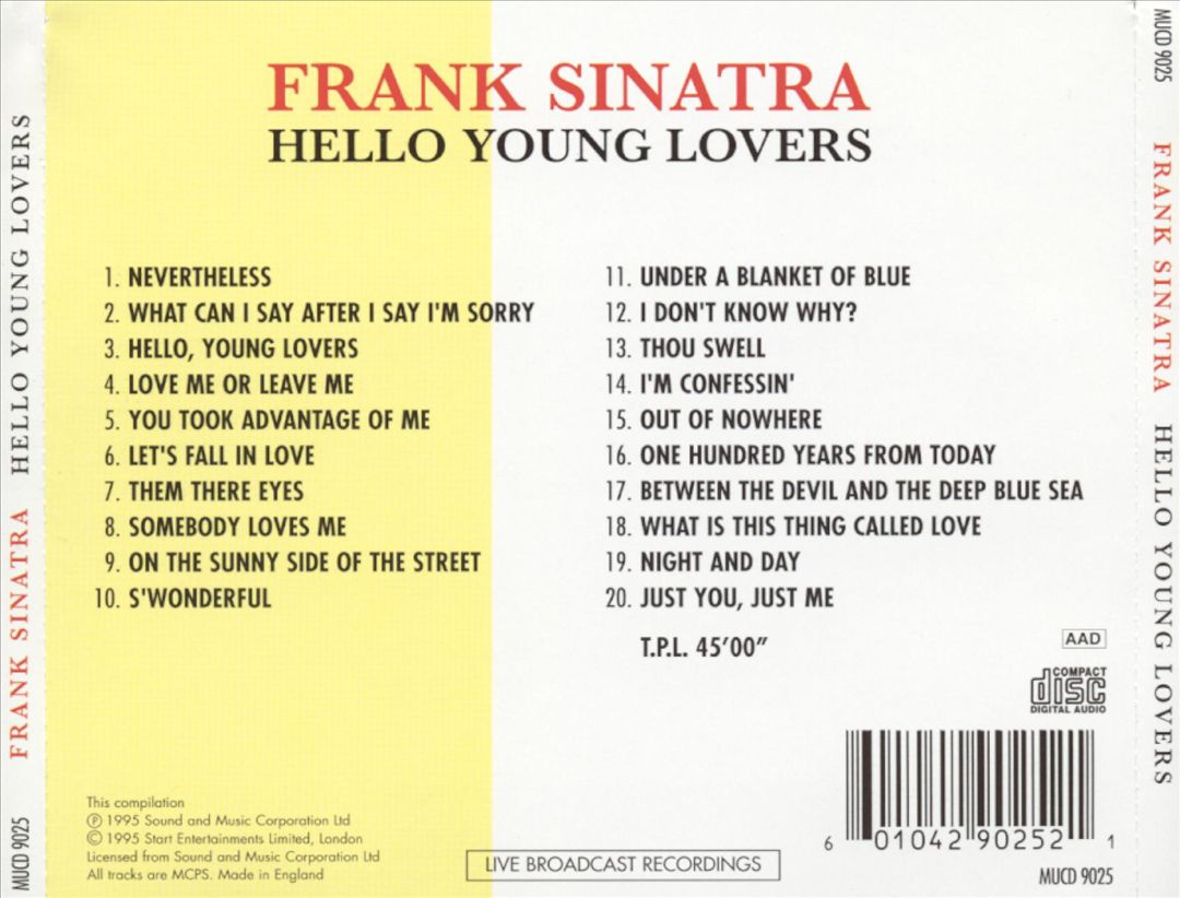 Hello Young Lovers [Musketeer] cover art