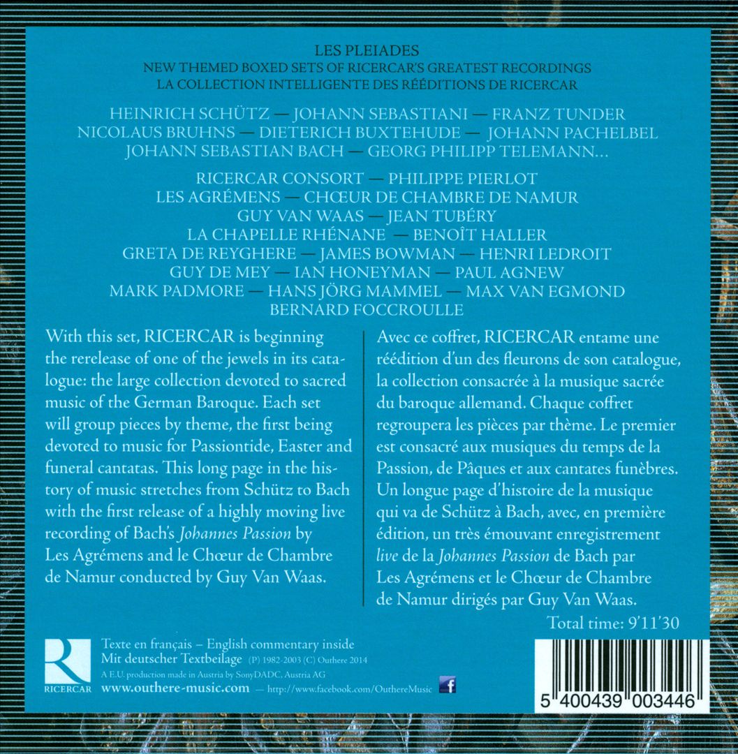 German Baroque Sacred Music: Passion-Resurrection cover art