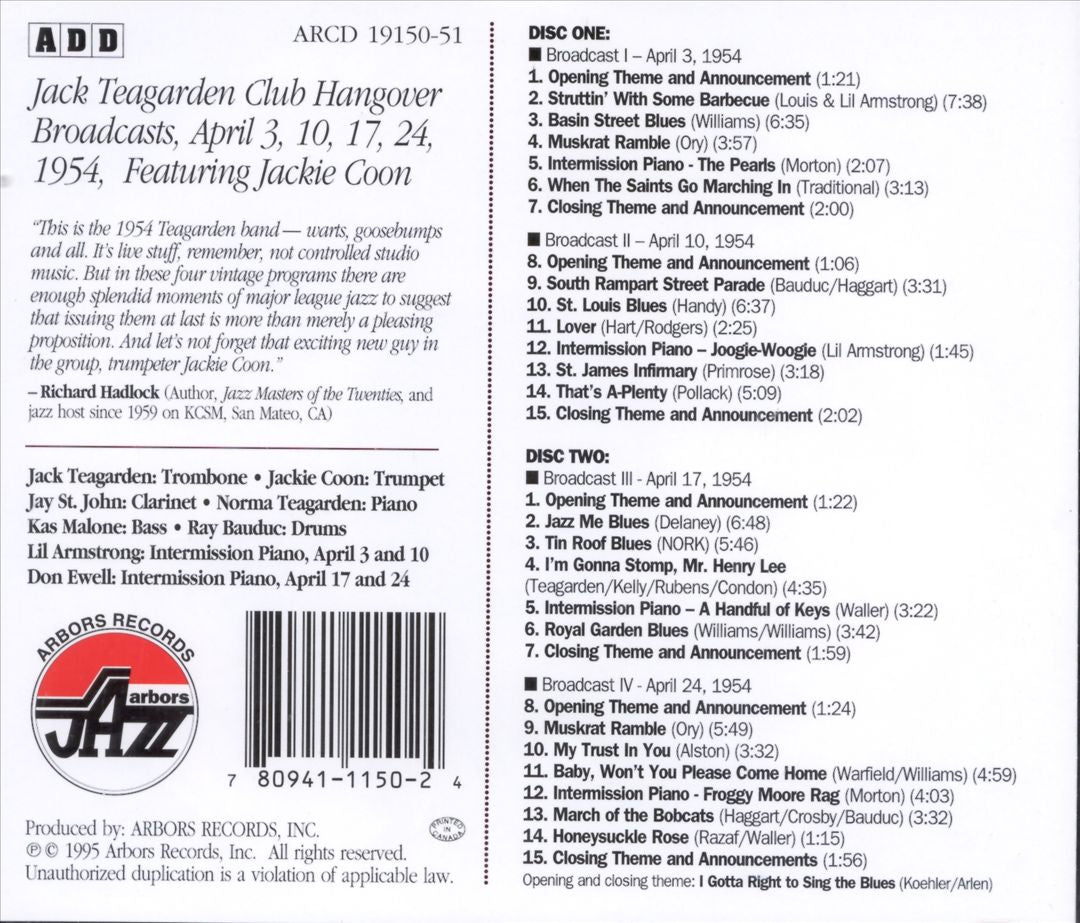 Club Hangover Broadcasts with Jackie Coon cover art
