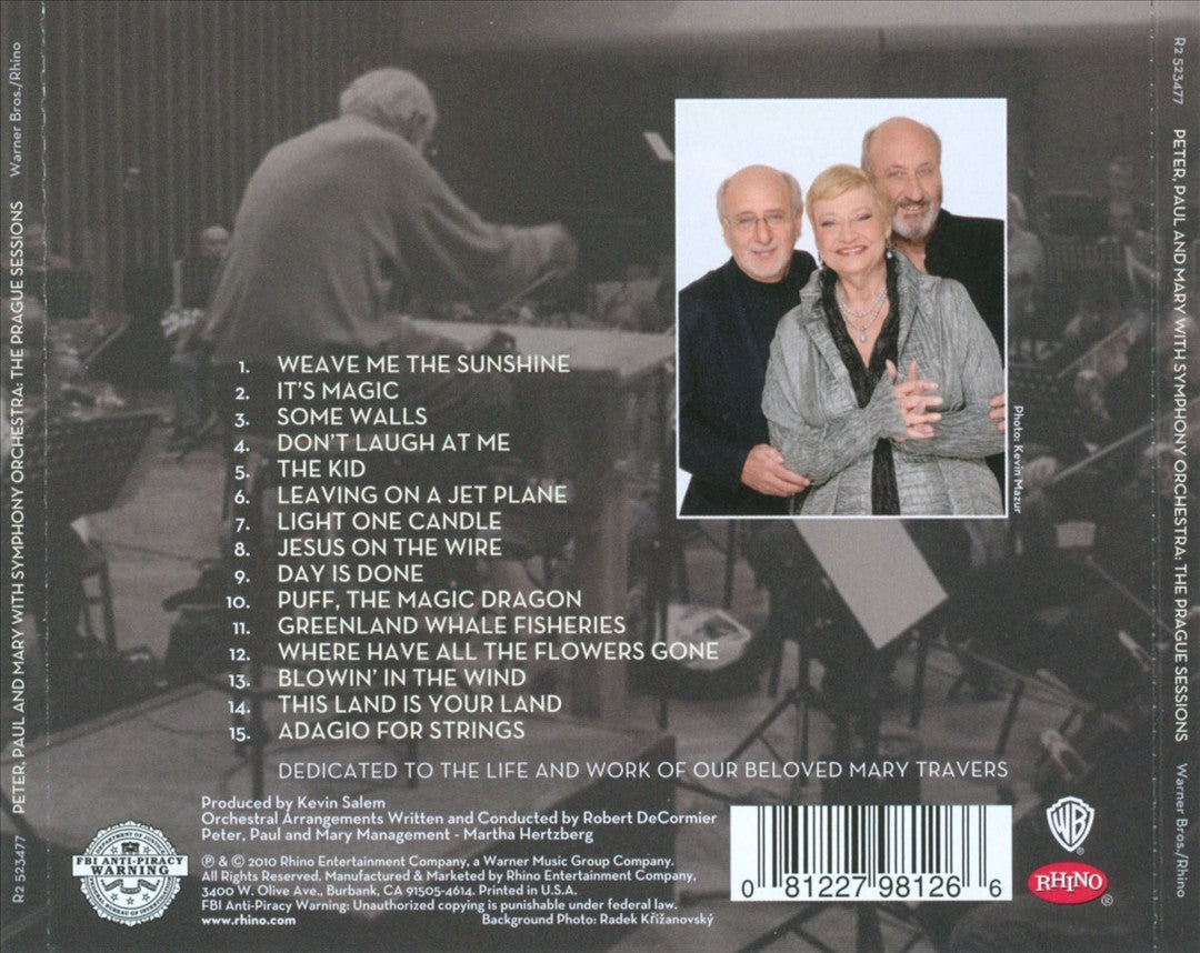 Peter Paul and Mary with Symphony Orchestra: The Prague Sessions cover art