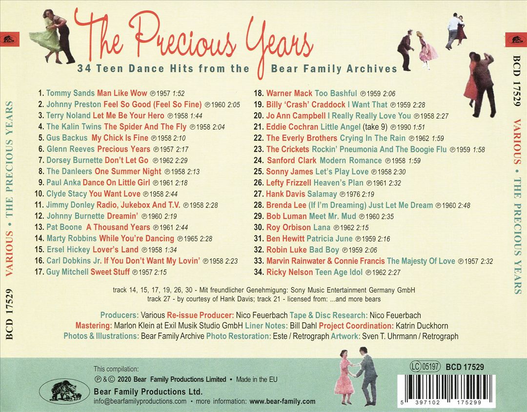 Precious Years: 34 Teen Dance Hits From The Bear Family Archives cover art