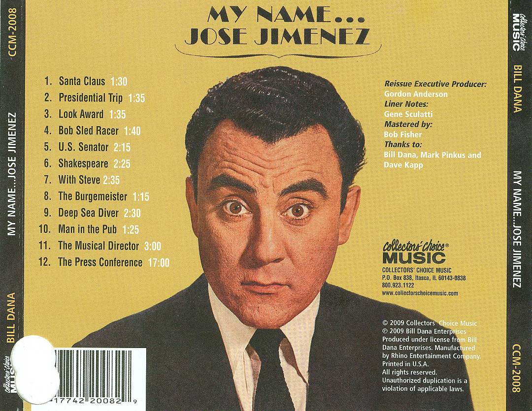 My Name...Jose Jimenez cover art