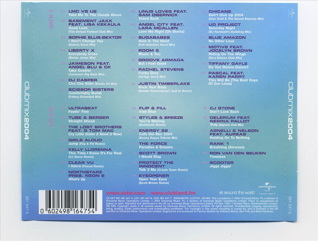 Clubmix 2004 cover art