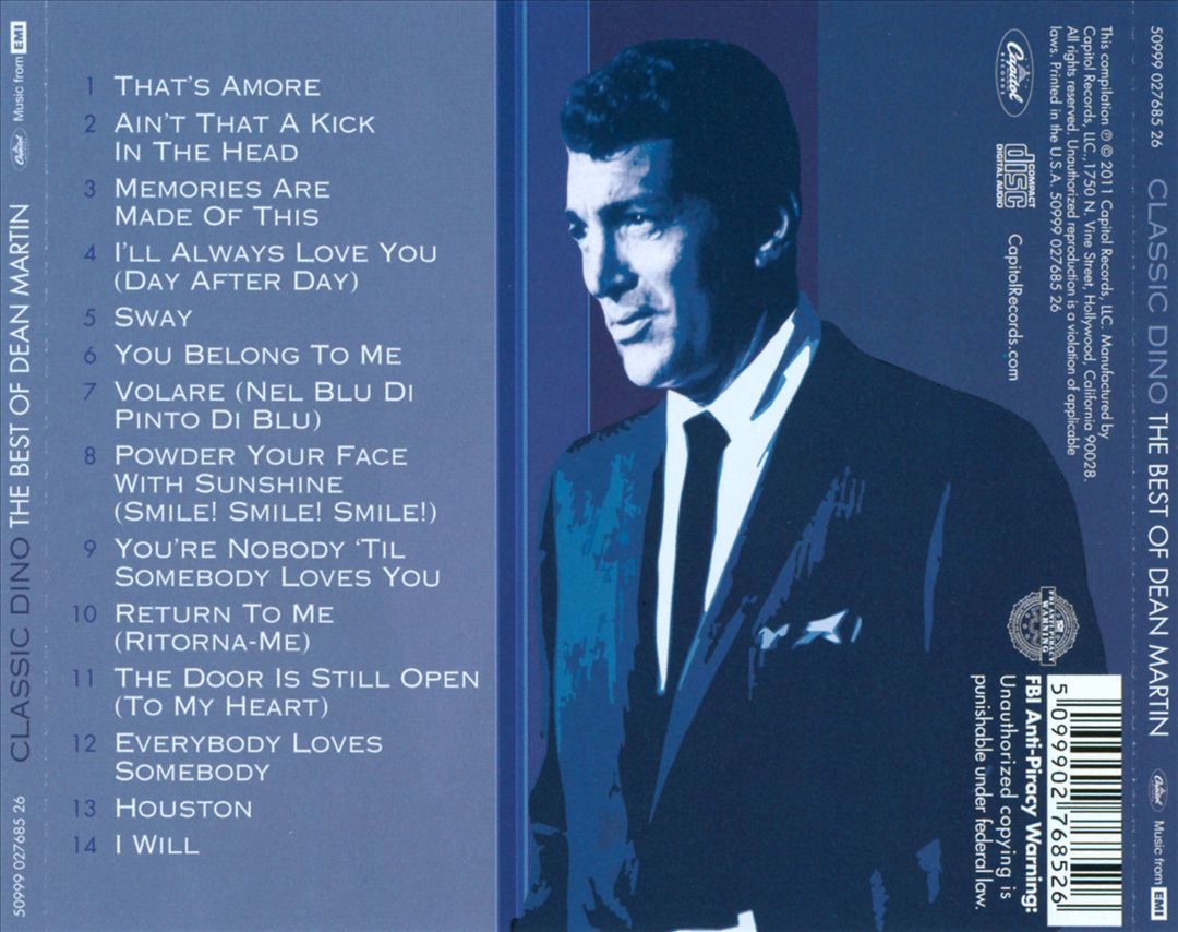 Classic Dino: The Best of Dean Martin cover art