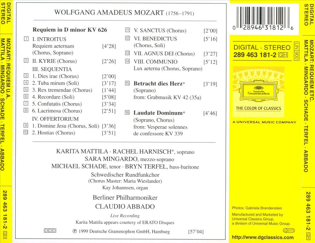 Mozart: Requiem cover art