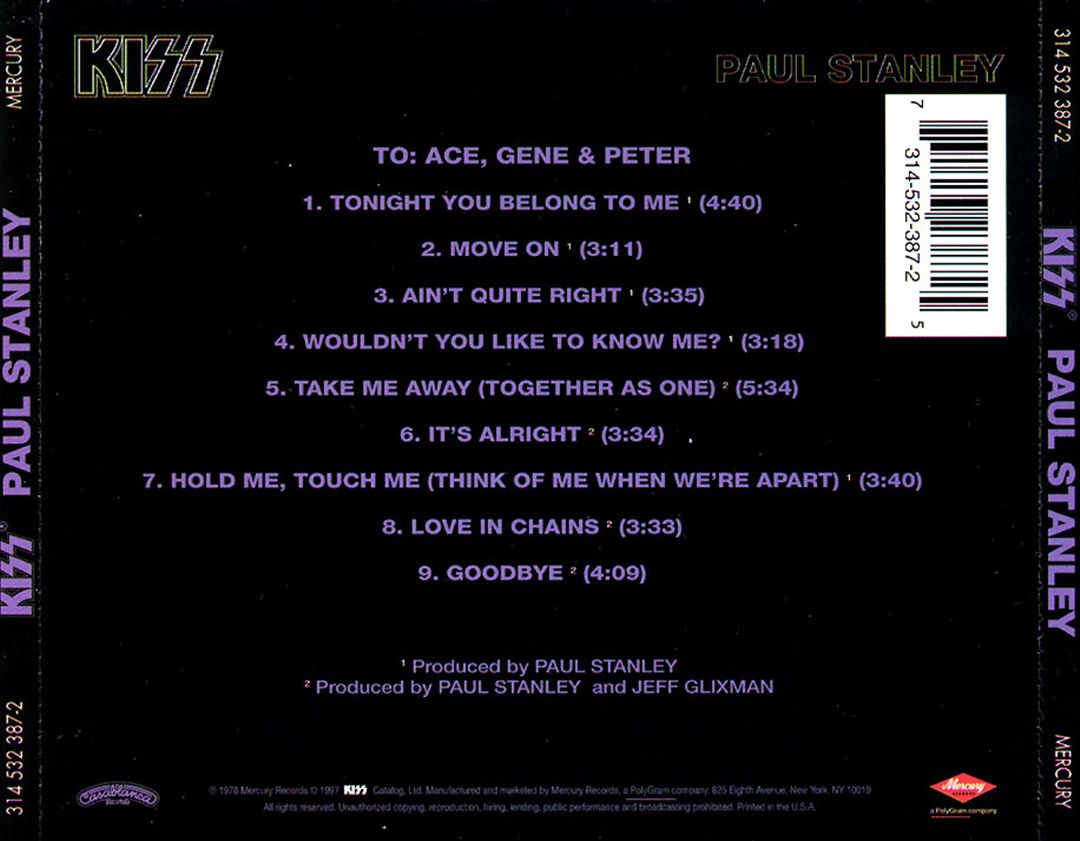 Paul Stanley cover art