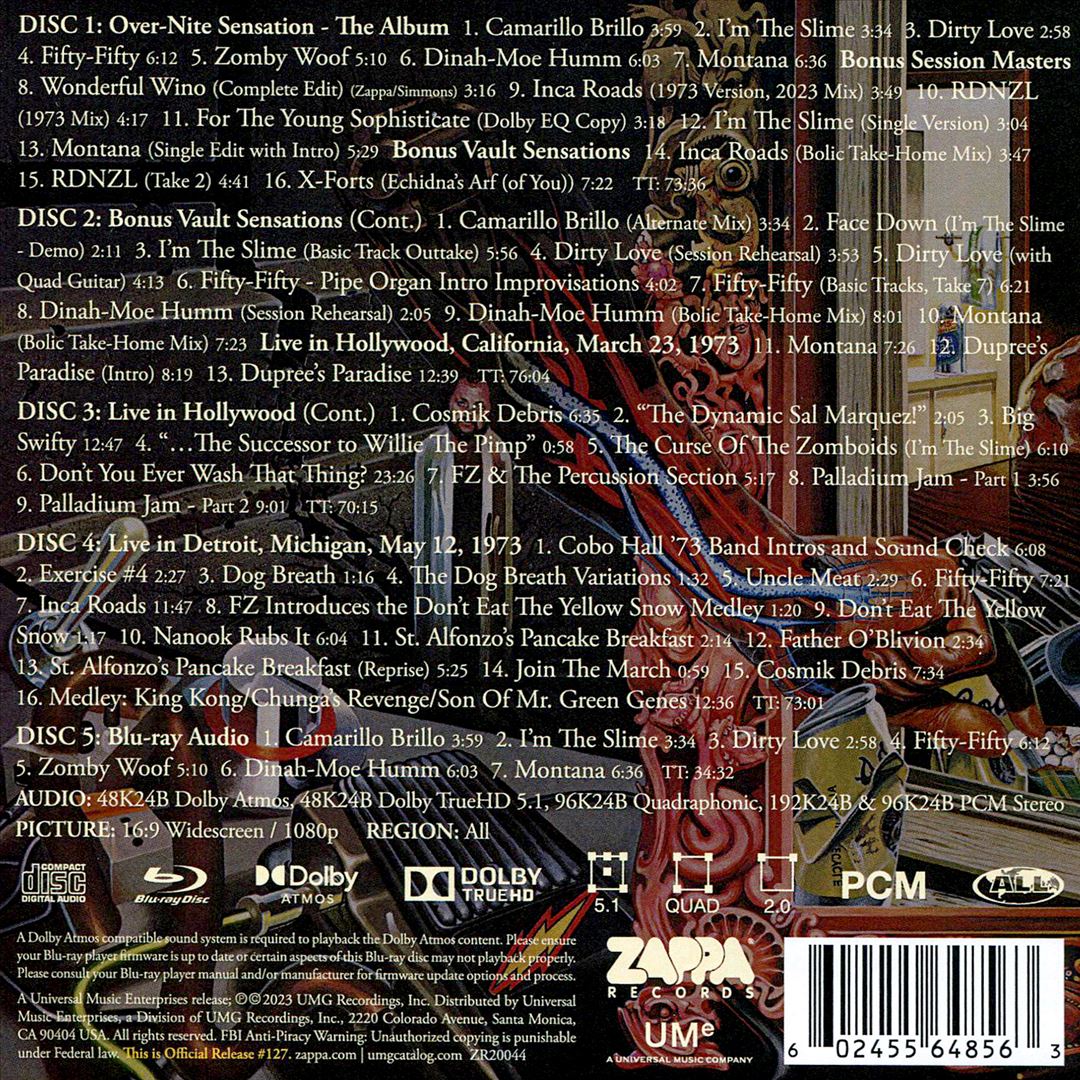 Over-Nite Sensation [50th Anniversary Edition] cover art