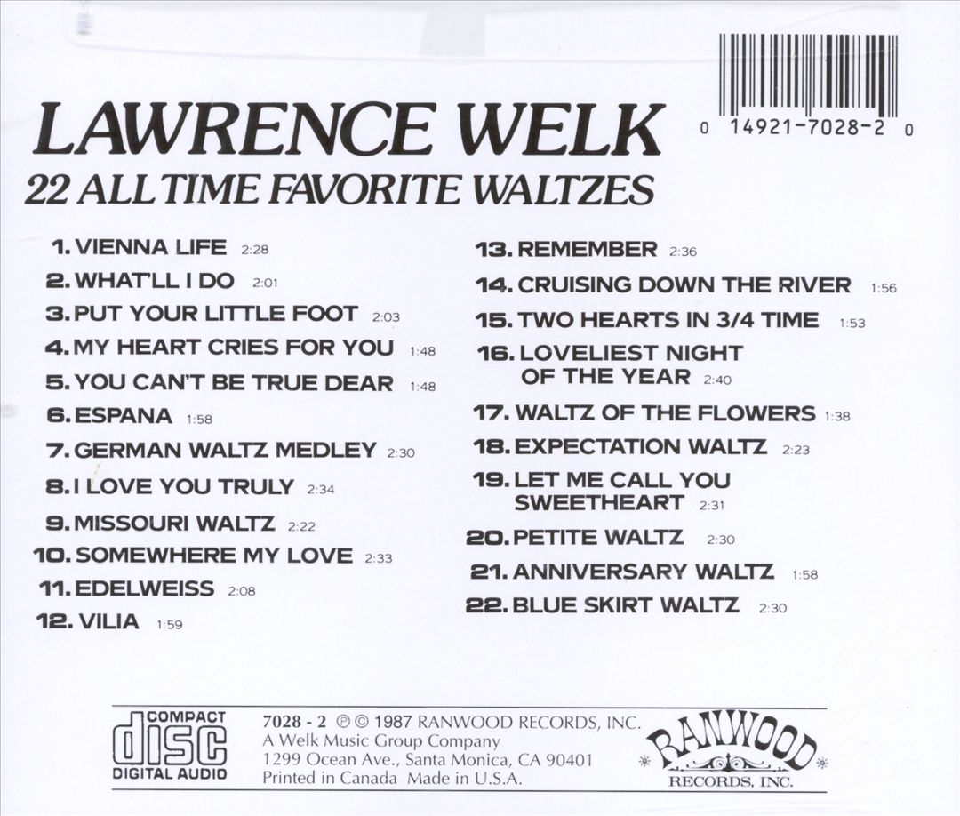 22 All Time Favorite Waltzes cover art