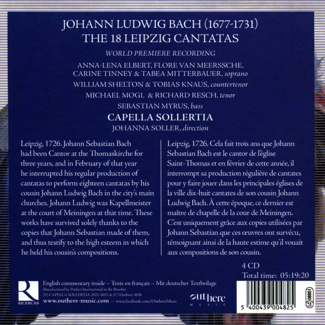 Johann Ludwig Bach: The Leipzig Cantatas cover art