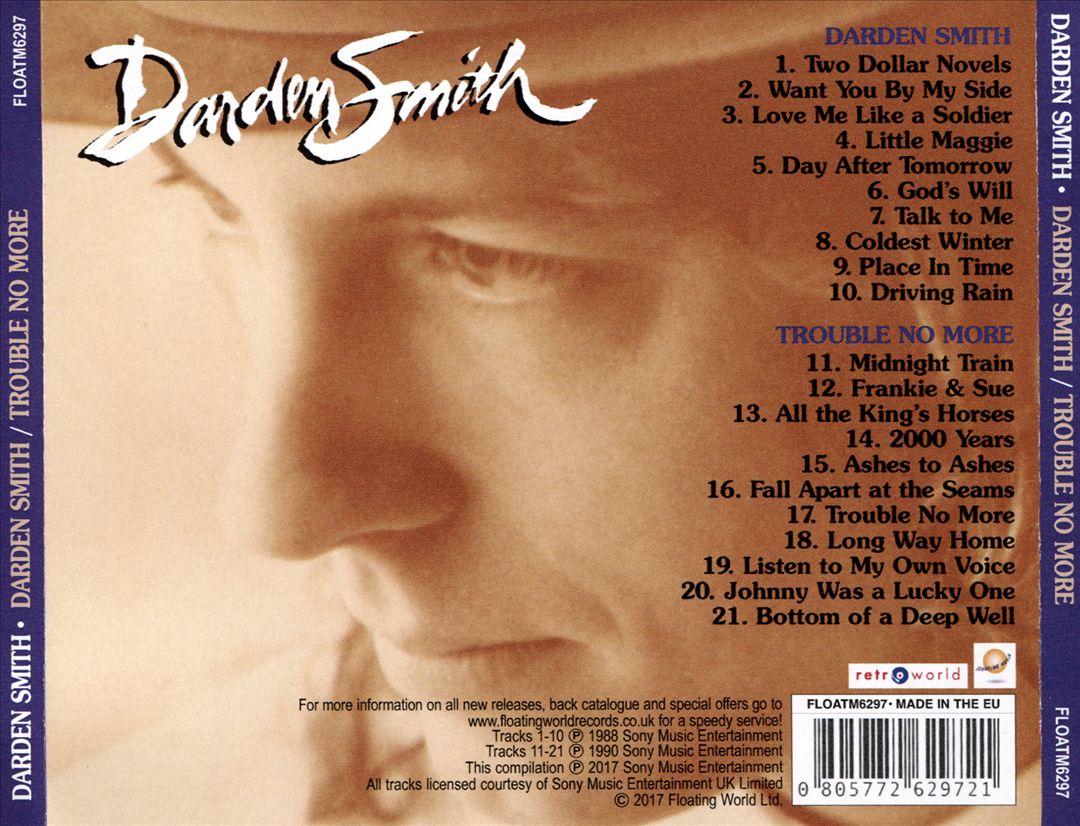 Darden Smith/Trouble No More [Retroworld] cover art