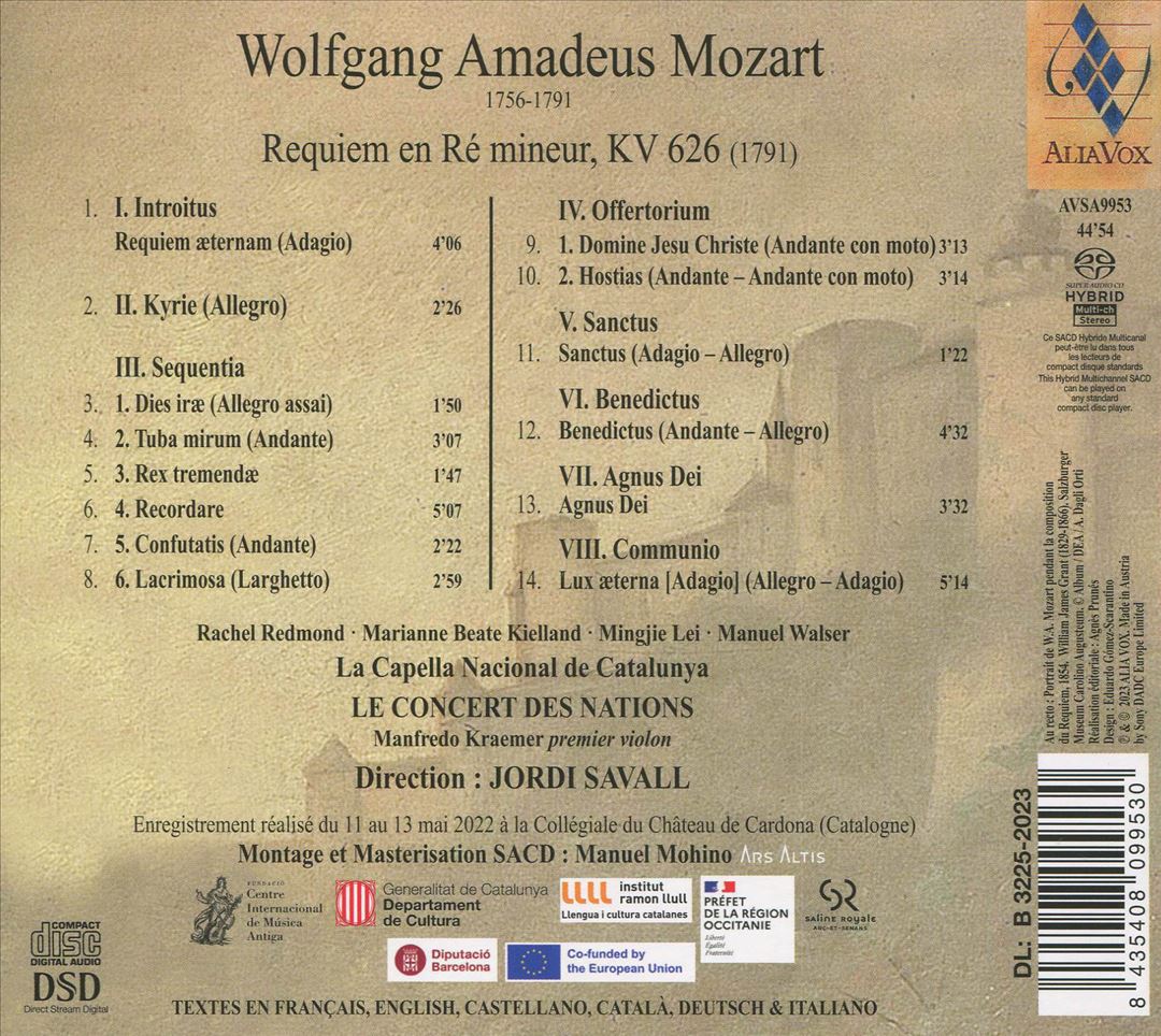 Mozart: Requiem [2022 Recording] cover art