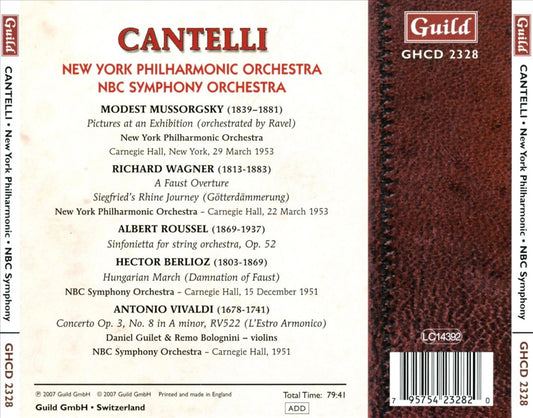 Guido Cantelli Conducts Mussorgsky, Wagner, Roussel & Berlioz cover art