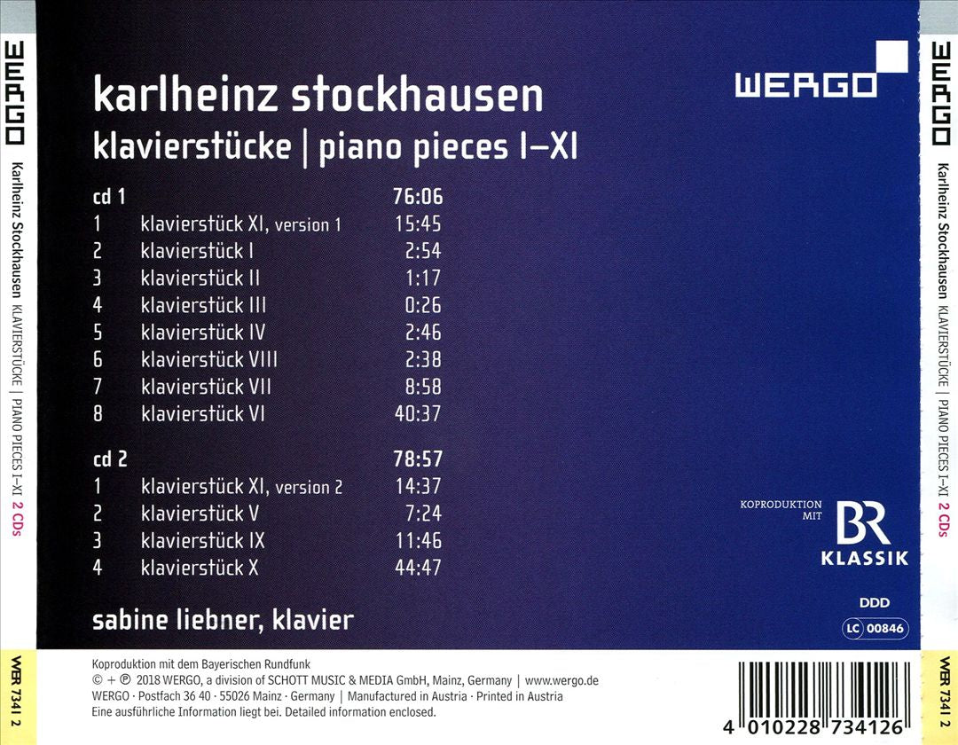 Karlheinz Stockhausen: Klavierstücke (Piano Pieces) I-XI cover art