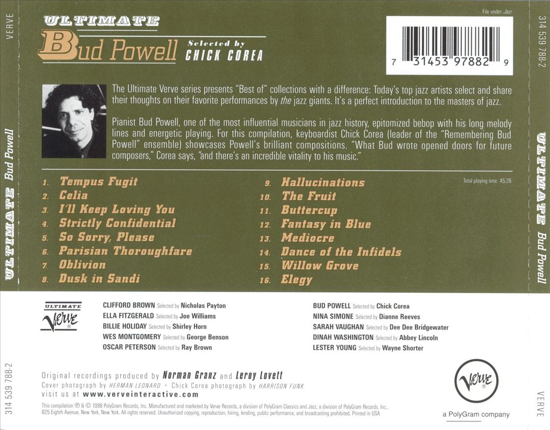 Ultimate Bud Powell cover art