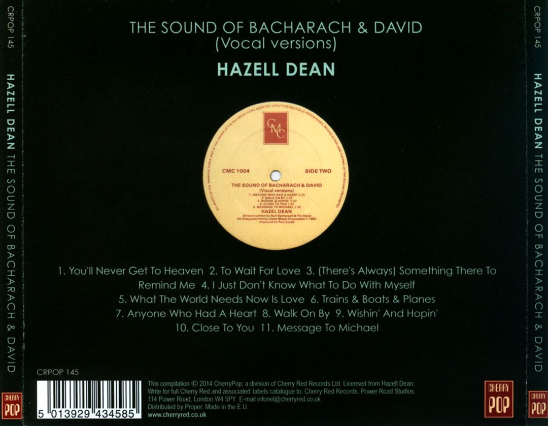 Sound of Bacharach & David cover art