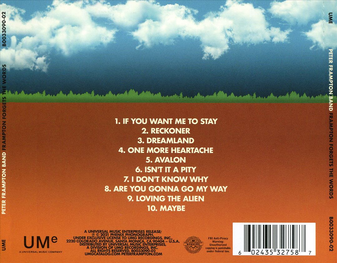 Forgets the Words cover art