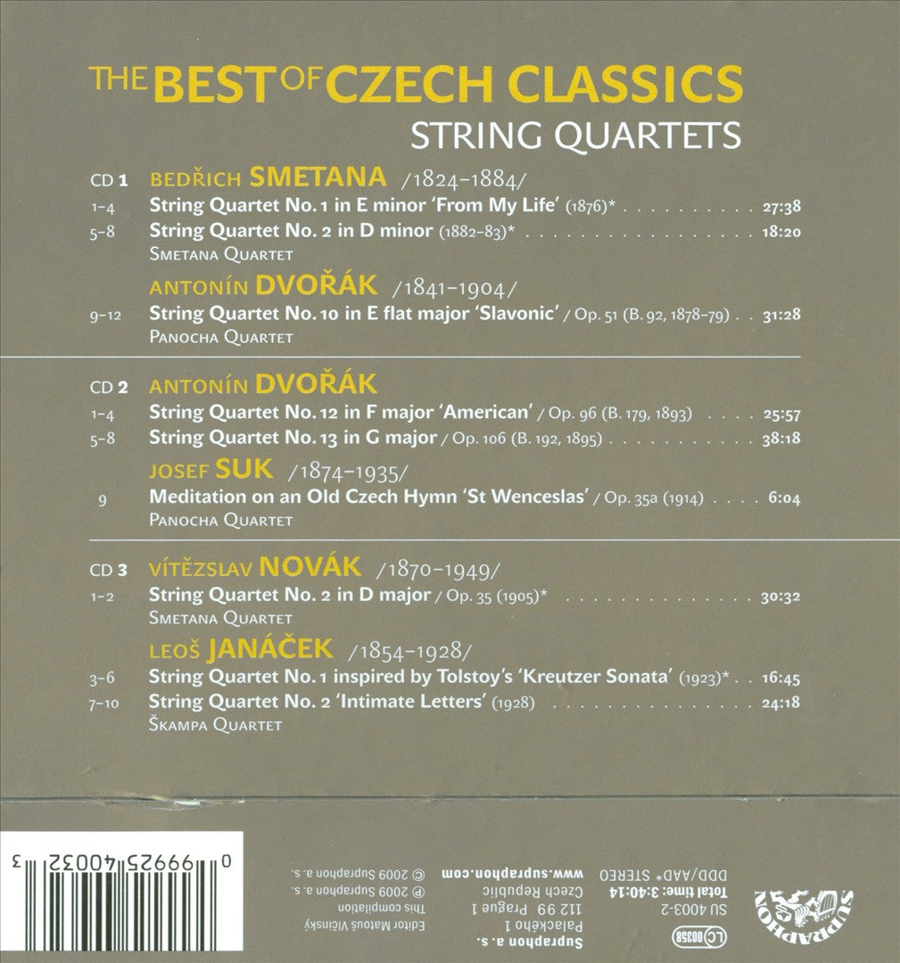 Best of Czech Classics: String Quartets cover art