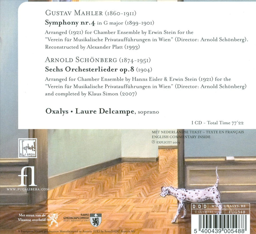 Gustav Mahler: Symphony No. 4; Arnold Schönberg: 6 Orchesterlieder, Op. 8 cover art