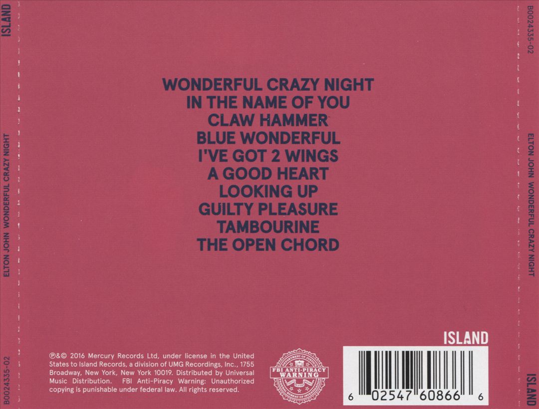 Wonderful Crazy Night cover art