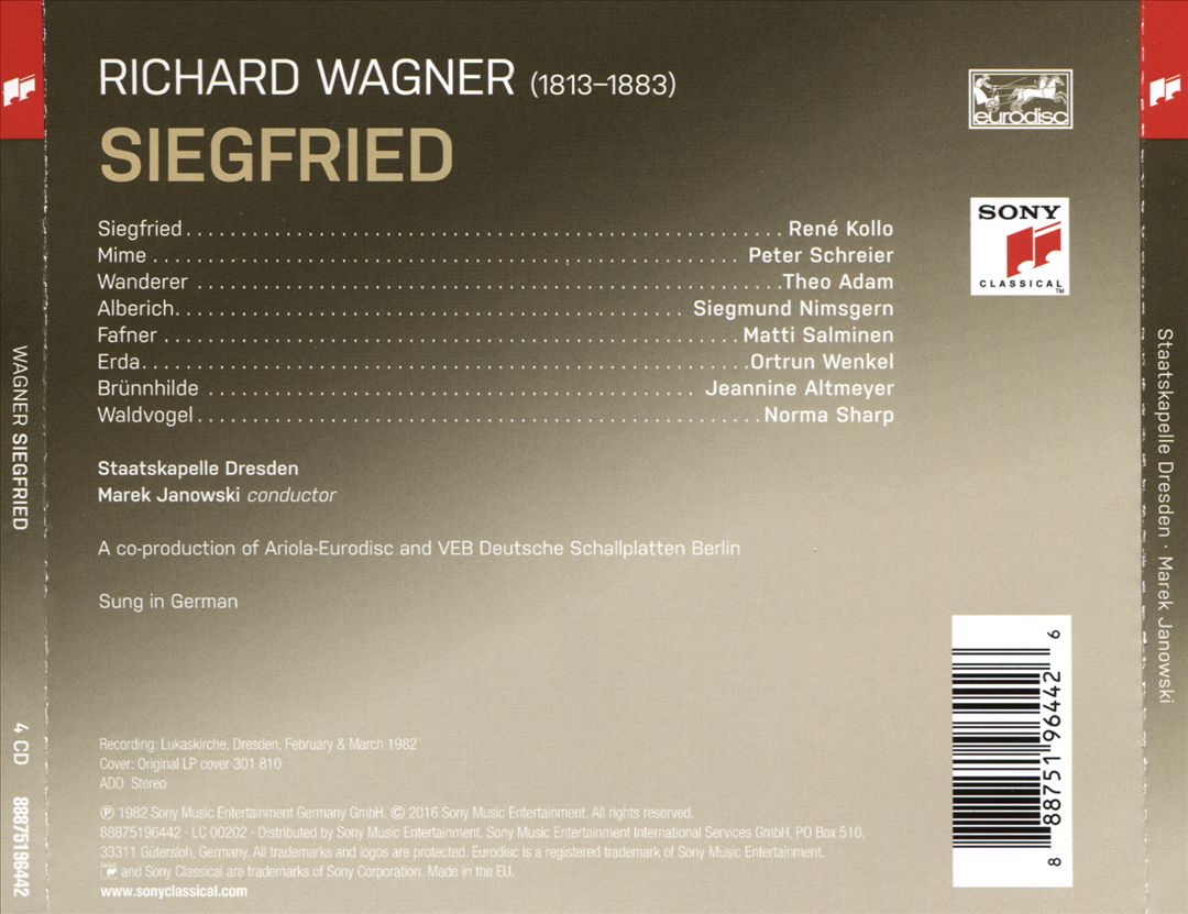 Wagner: Siegfried cover art