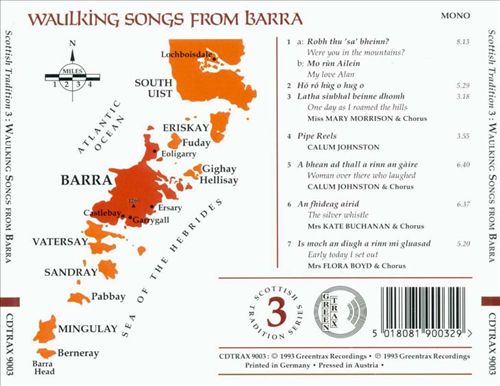 Scottish Tradition, Vol. 3: Waulking Songs from Barra cover art