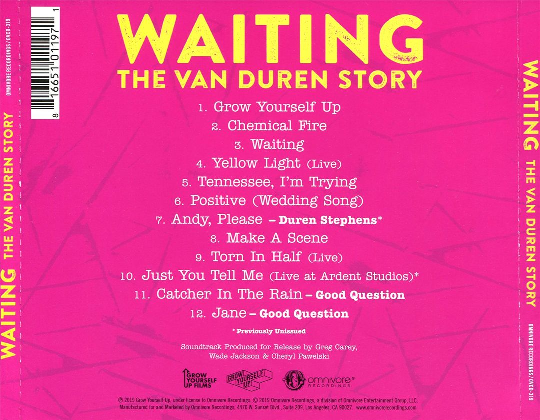 Waiting: The Van Duren Story [Original Motion Picture Soundtrack] cover art