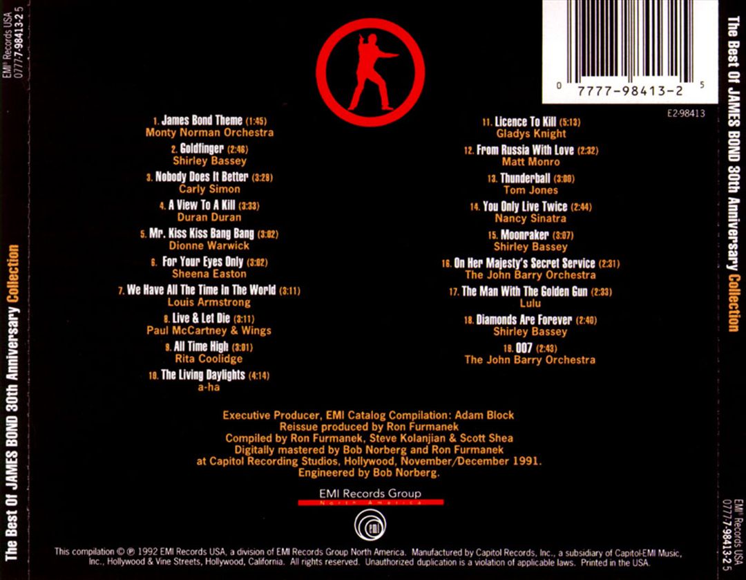 Best of James Bond: 30th Anniversary [1 Disc Set] cover art