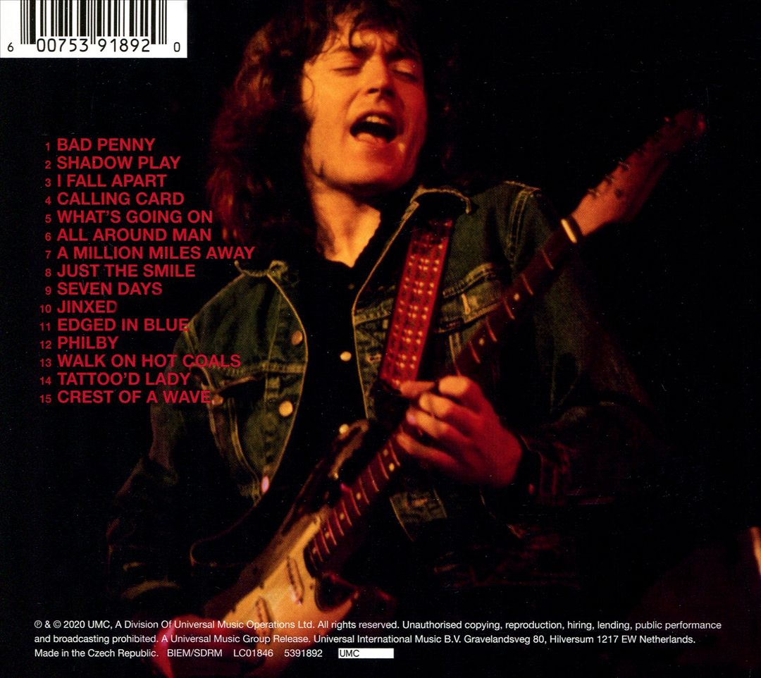 Best of Rory Gallagher [Universal] cover art