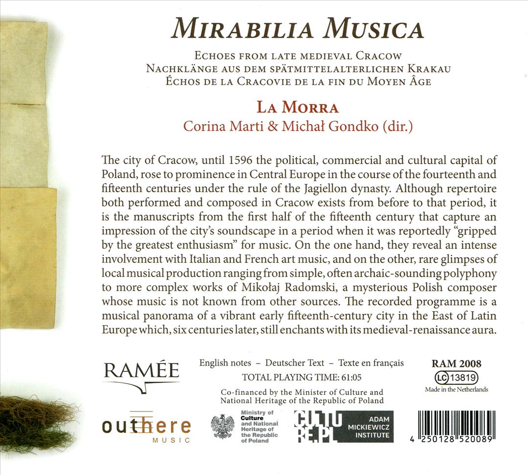 Mirabilia Musica: Echoes from late medieval Cracow cover art