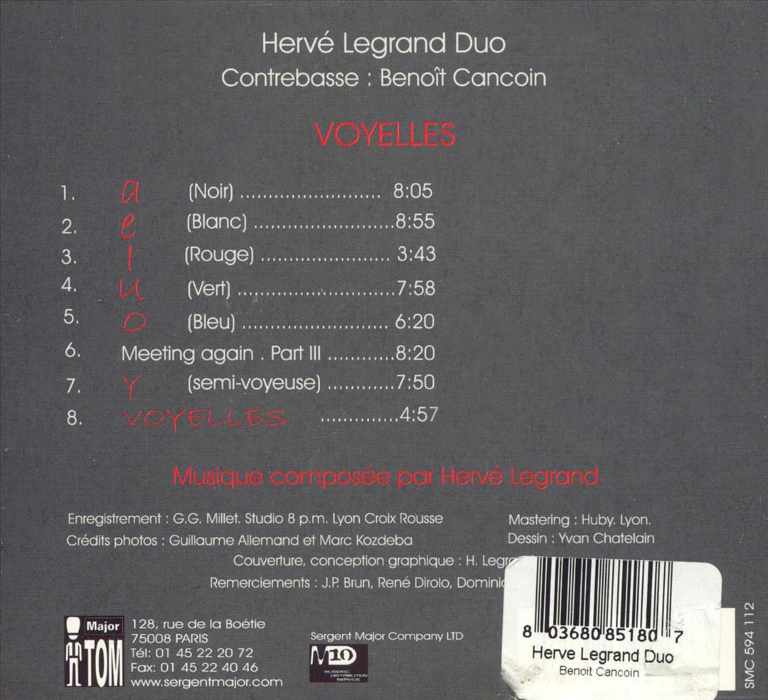 Voyelles cover art