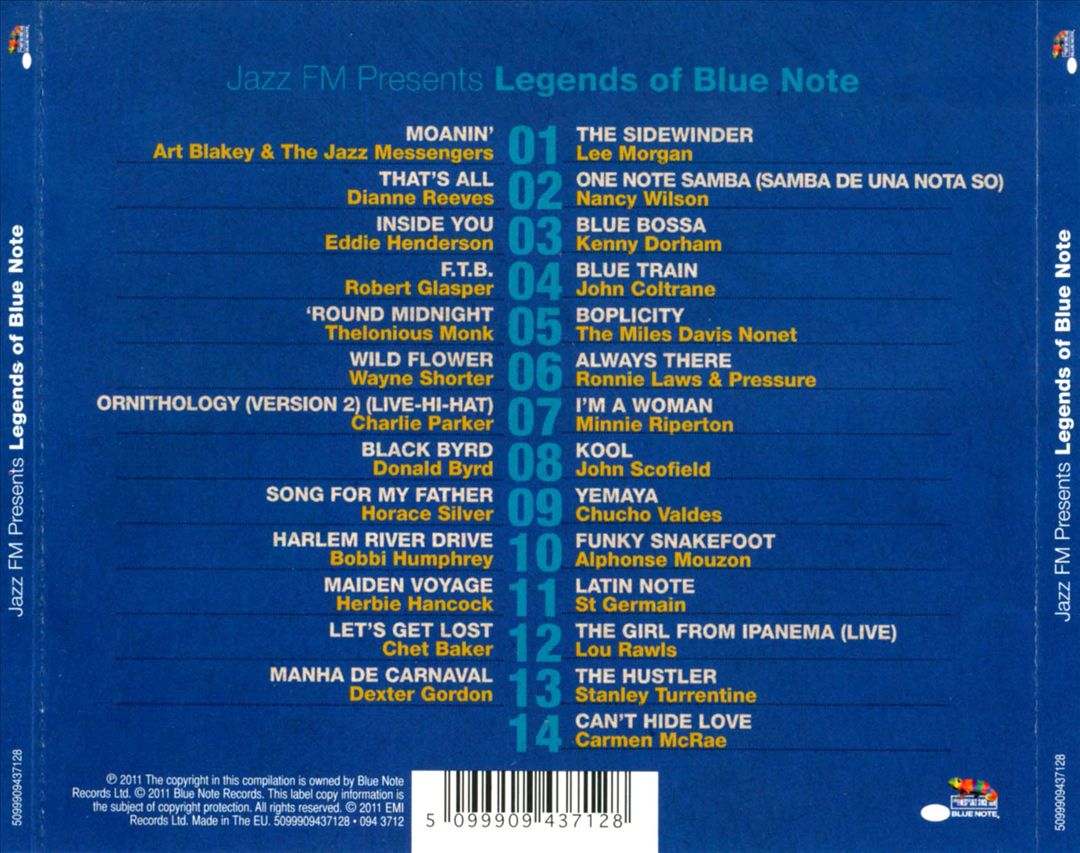 Jazz FM Presents: The Legends of Blue Note cover art