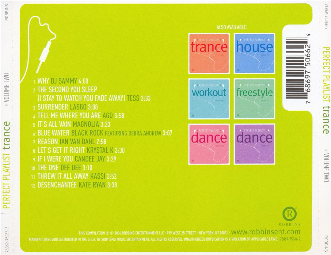 Perfect Playlist Trance, Vol. 2 cover art