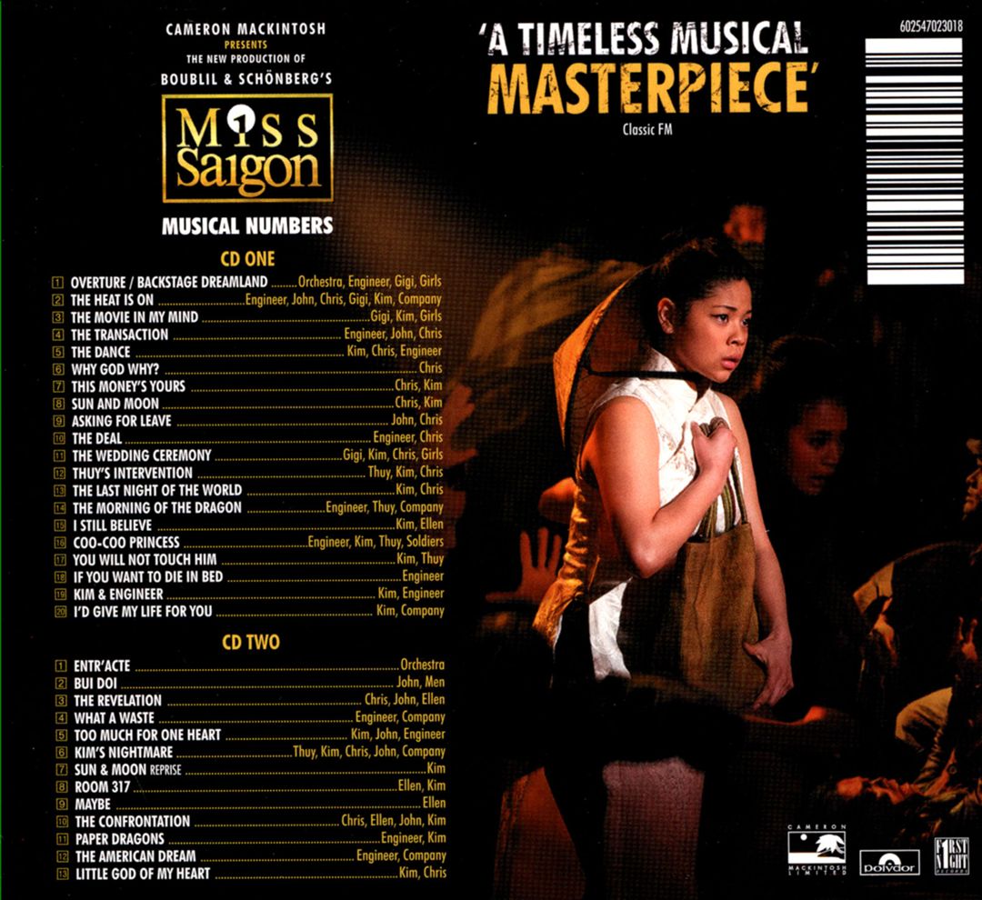 Miss Saigon [Original London Cast Recording 2014] cover art