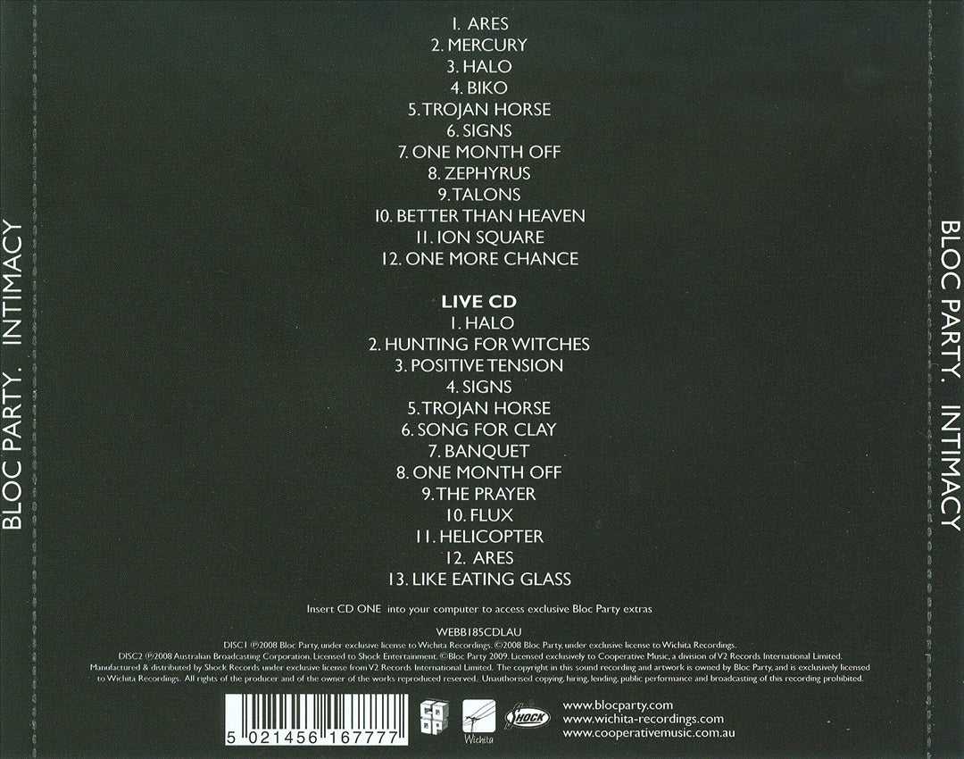 Intimacy [Bonus Disc] cover art
