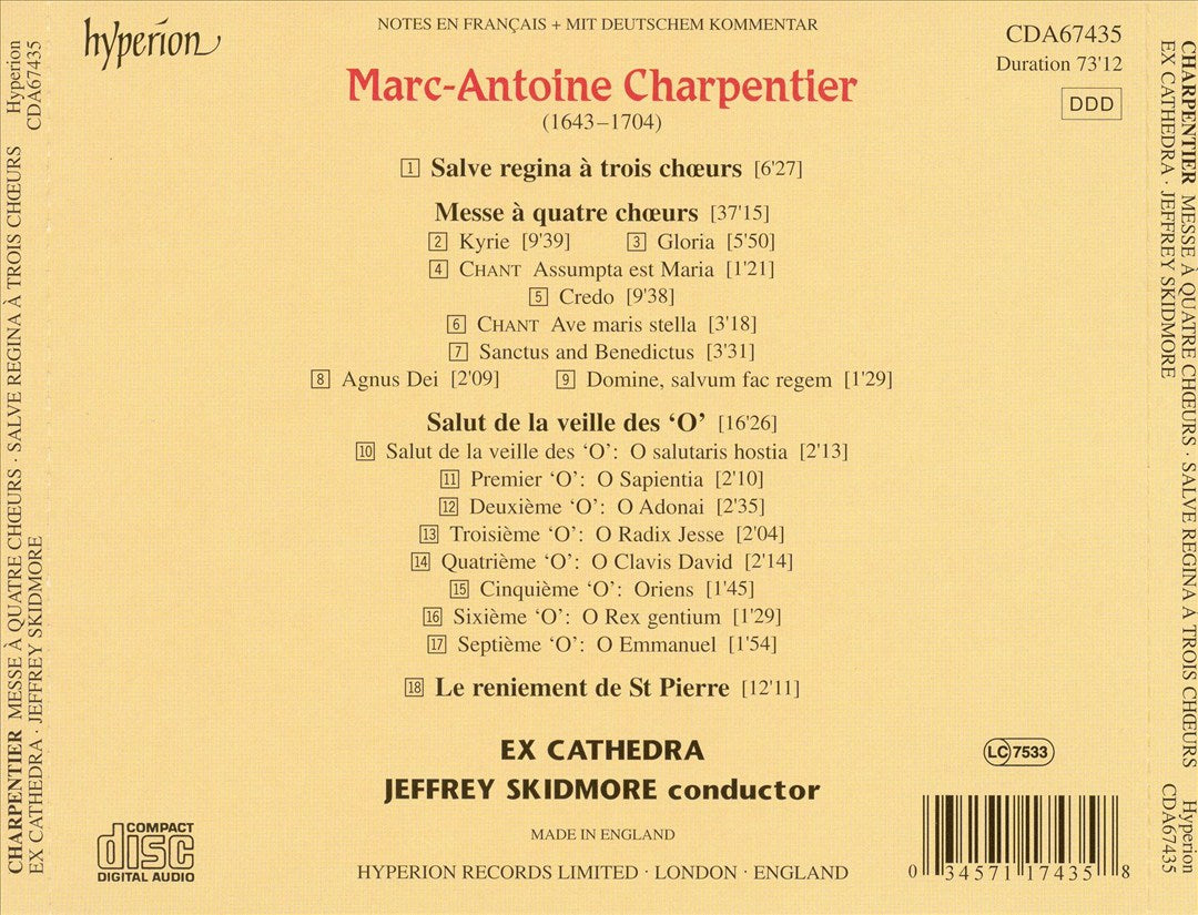 Charpentier: Messe à quatre choeurs cover art