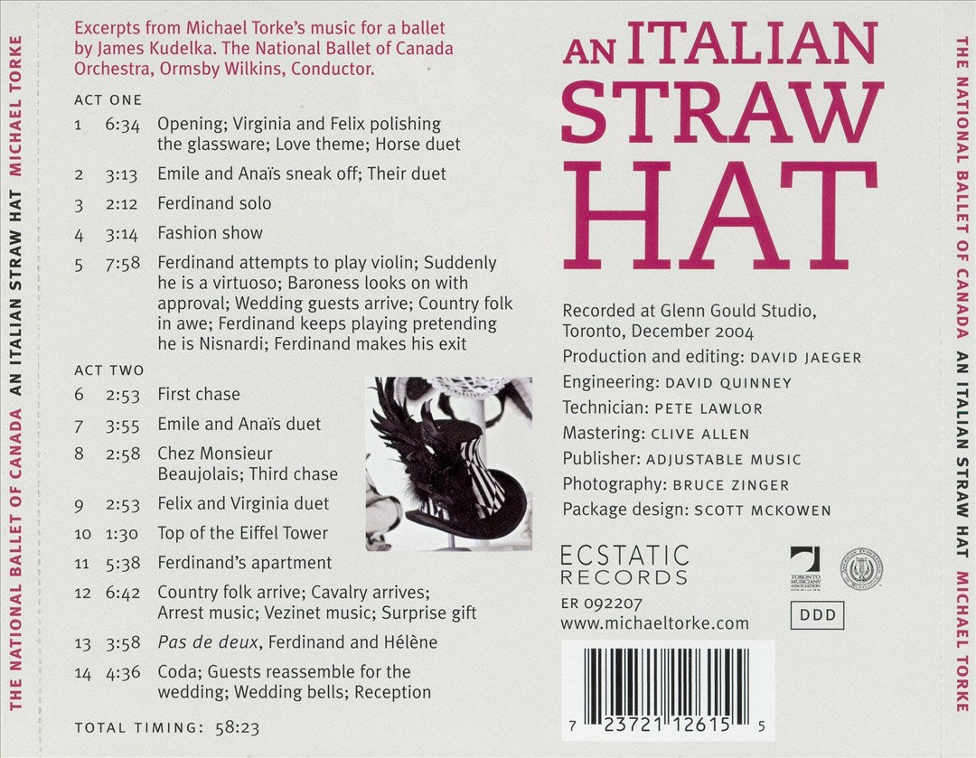 Michael Torke: An Italian Straw Hat cover art