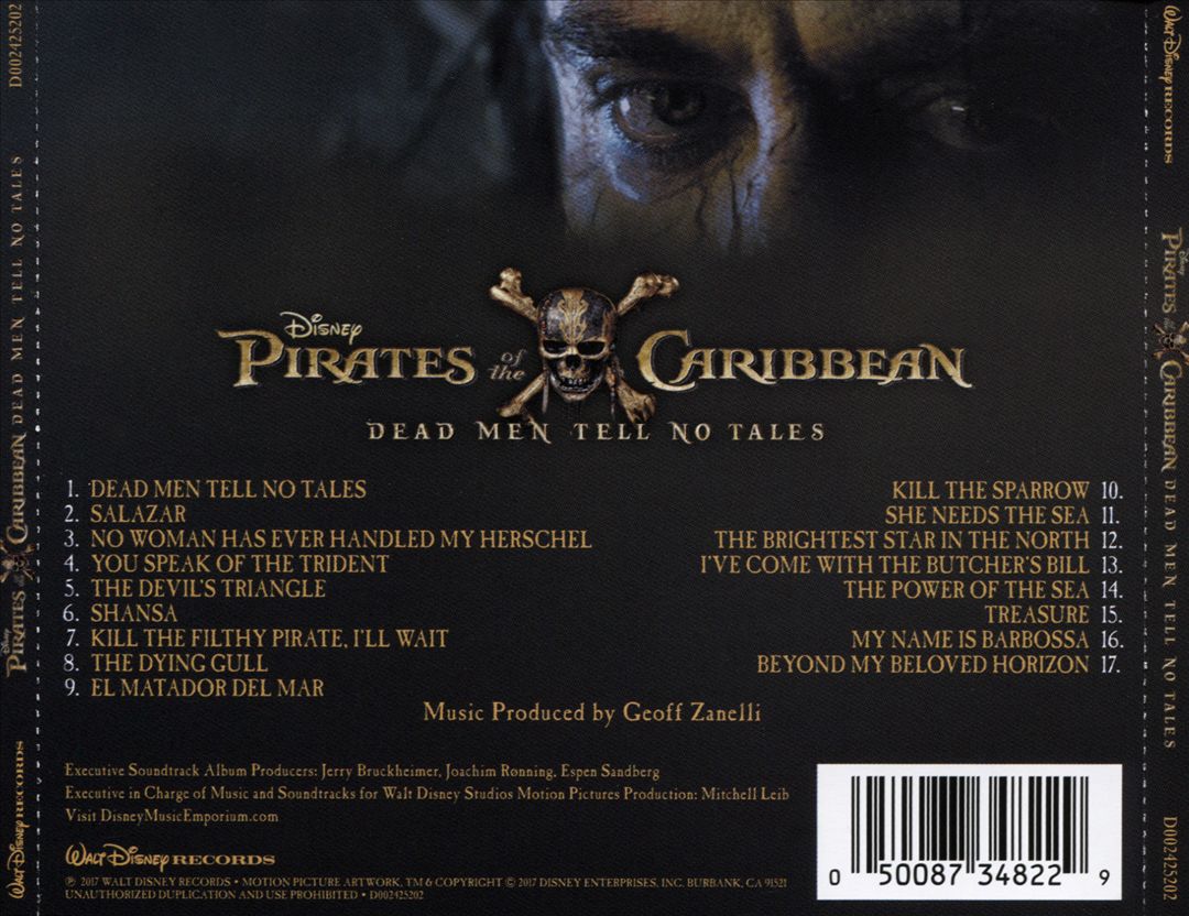 Pirates of the Caribbean: Dead Men Tell No Tales [Original Motion Picture Soundtrack] cover art