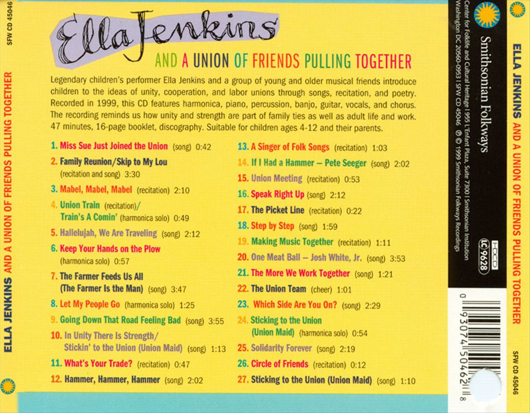 Ella Jenkins and a Union of Friends Pulling Together cover art
