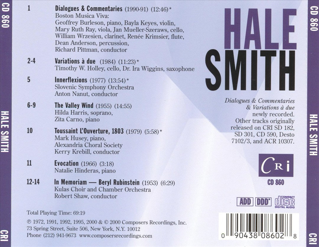 Music of Hale Smith cover art