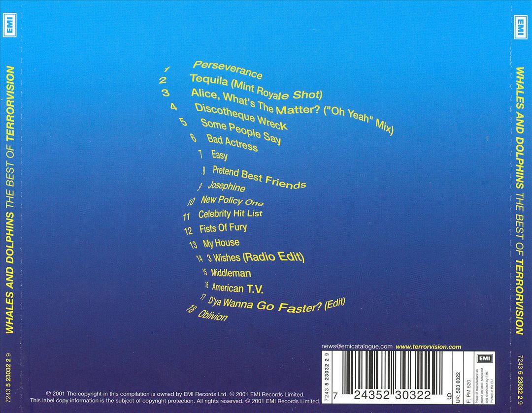 Whales & Dolphins: The Best Of Terrorvision cover art