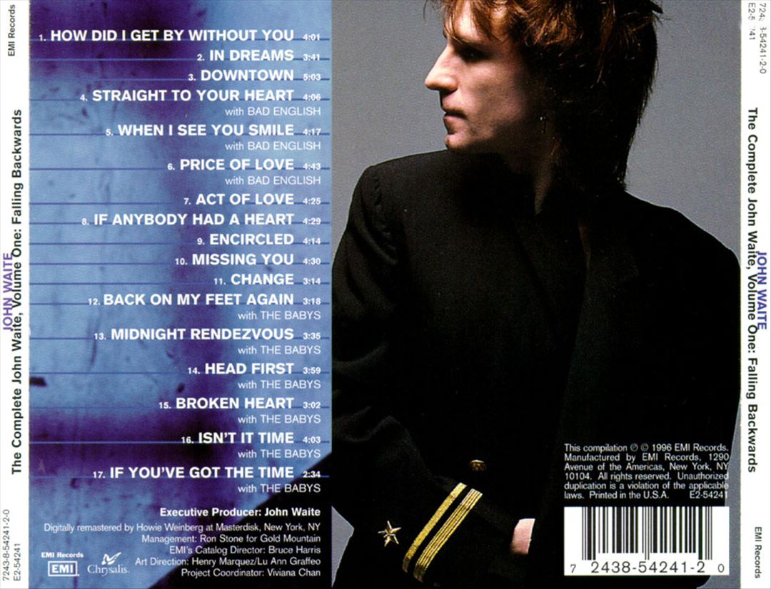 Complete John Waite, Vol. 1: Falling Backwards cover art
