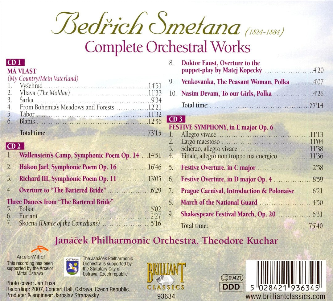 Smetana: Ma Vlast - Complete Orchestral Works cover art