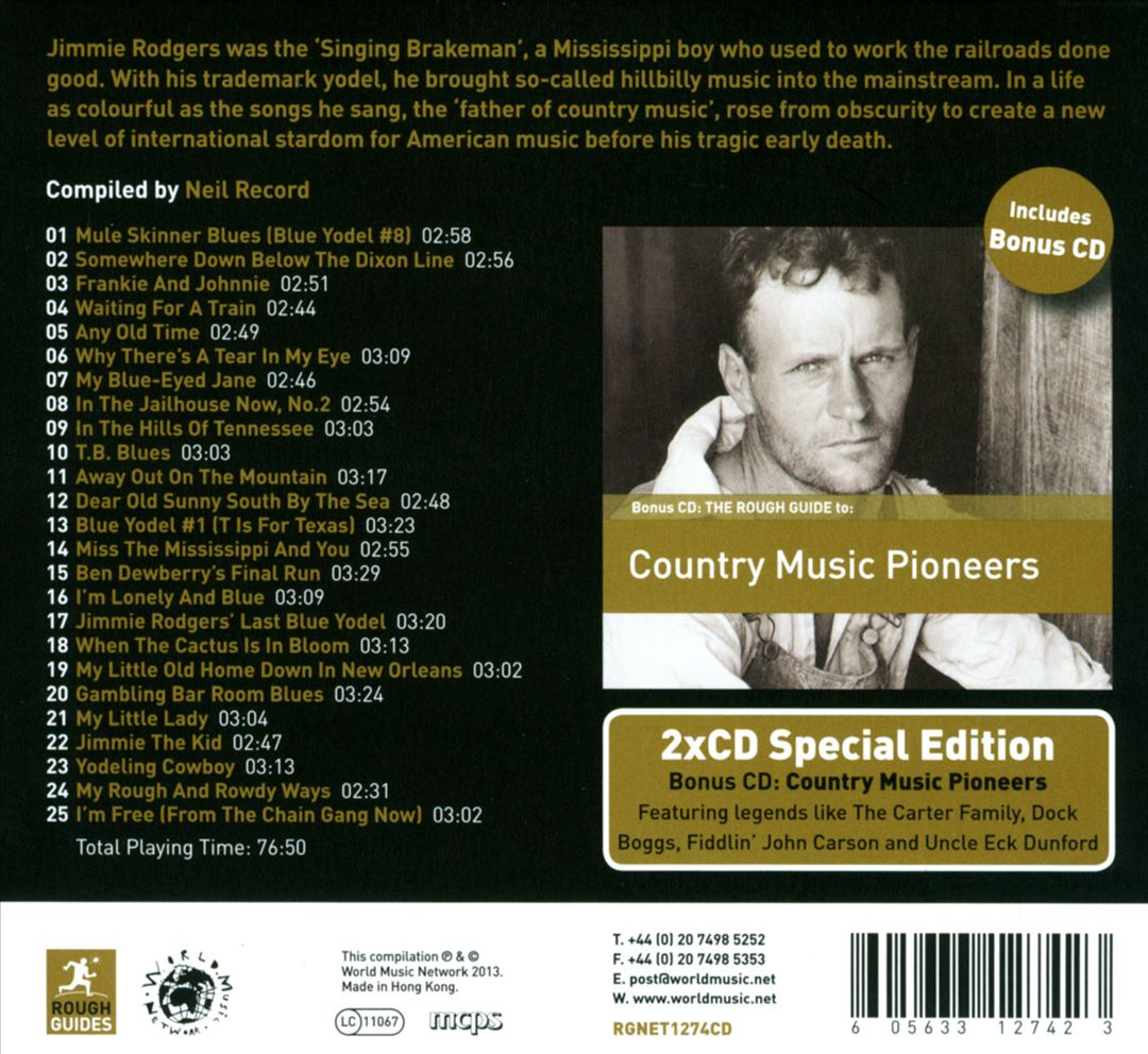 Rough Guide to Country Legends: Jimmie Rodgers cover art
