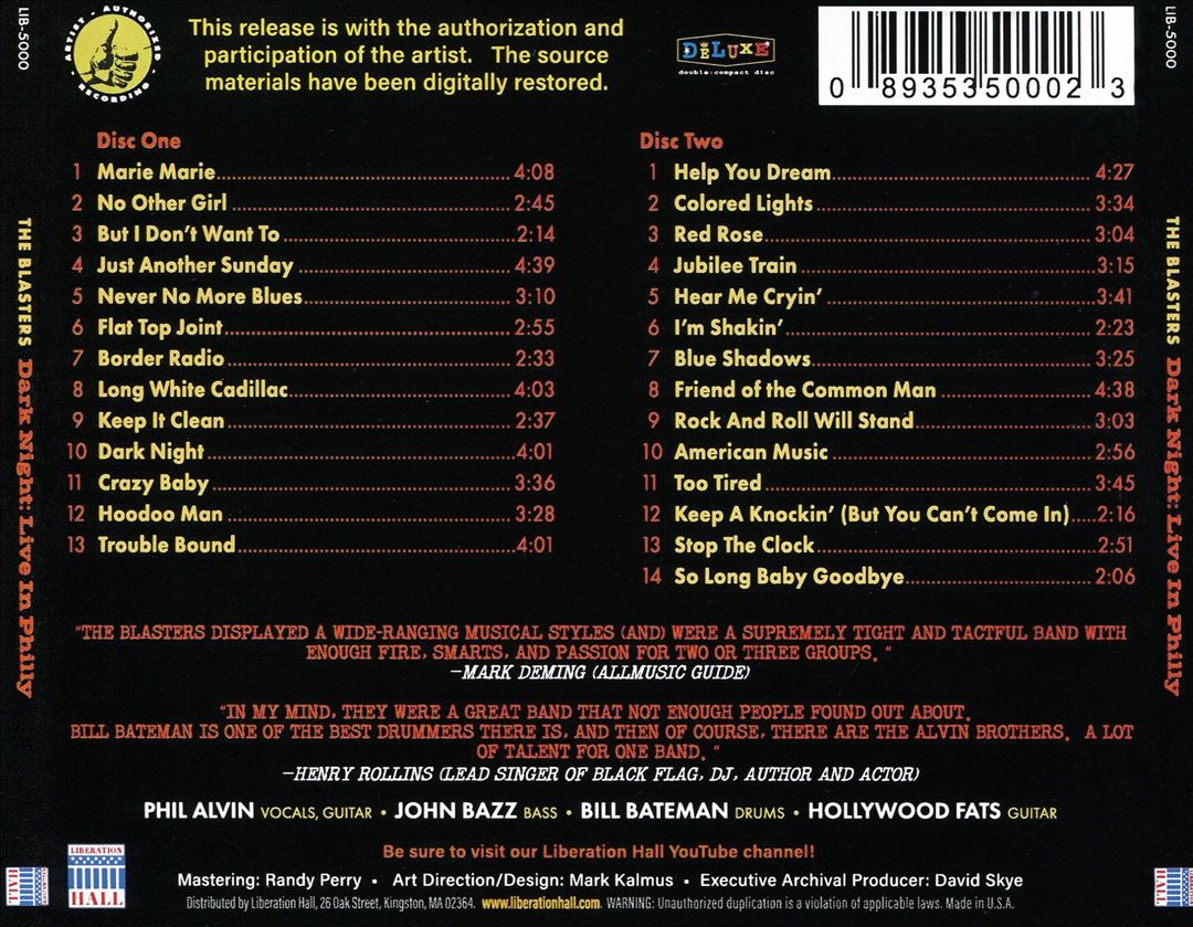 Dark Night: Live in Philly cover art
