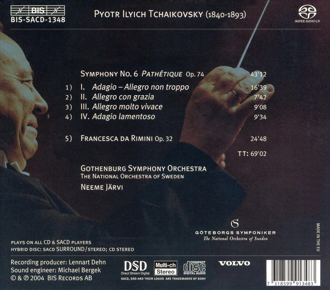 Tchaikovsky: Symphony No. 6 "Pathétique"; Francesca da Rimini  cover art