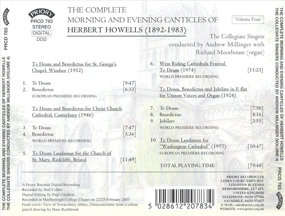 Complete Morning and Evening Canticles of Herbert Howells, Vol. 4 cover art
