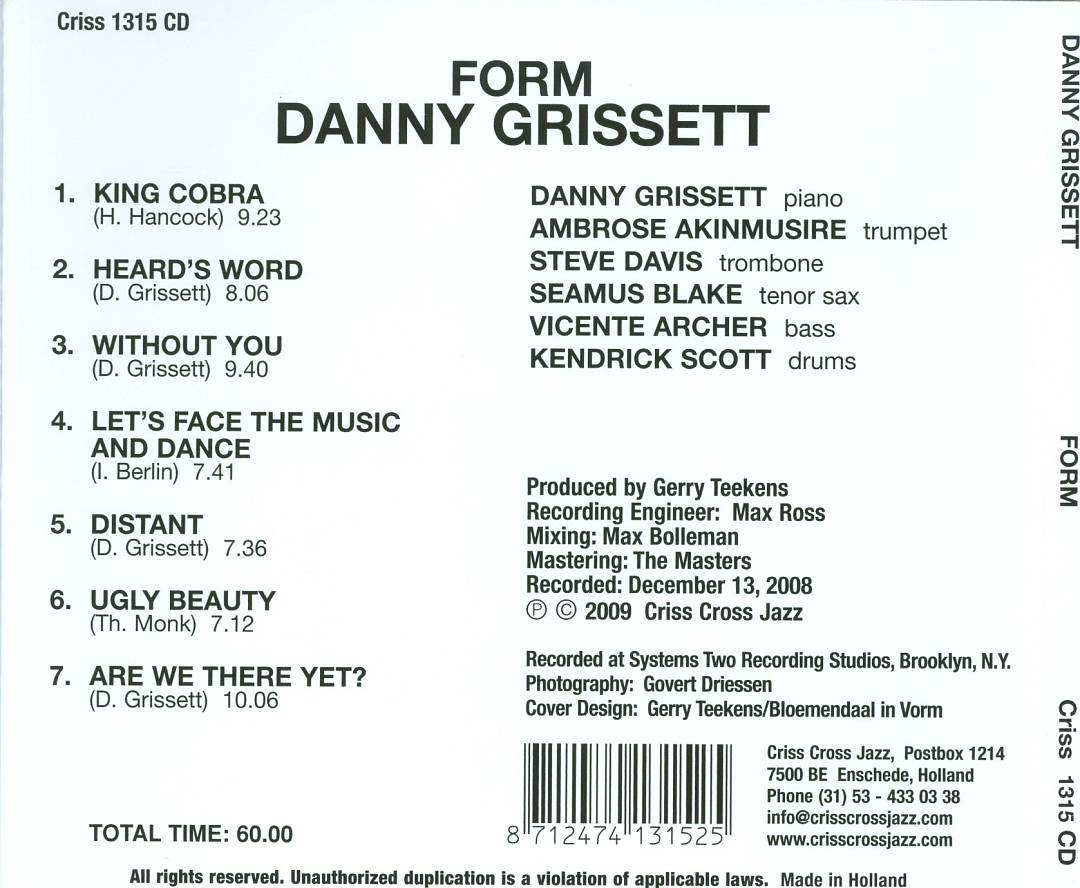Form cover art
