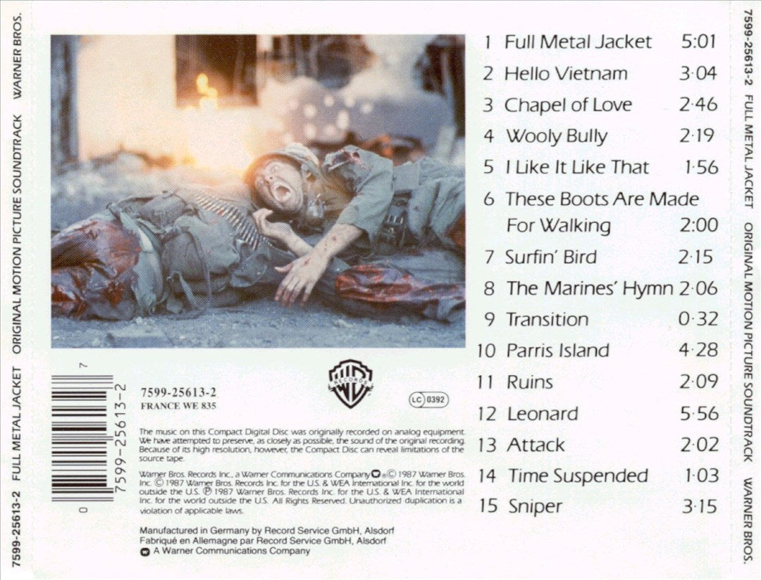 Full Metal Jacket [Original Motion Picture Soundtrack] cover art